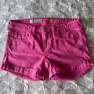 Anthropologie Hot Pink Pilcro Shorts